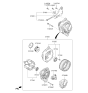 Diagram for 2017 Kia Forte Alternator - 373002B910