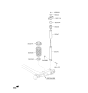 Diagram for 2018 Kia Soul EV Shock And Strut Mount - 55311B2000