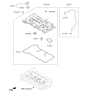 Diagram for Kia Engine Cover - 224102E210