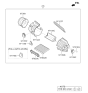 Diagram for 2017 Kia Soul Blower Motor Resistor - 97128A5000