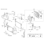 Diagram for Kia Soul A/C Condenser Fan - 25380B2000