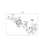 Diagram for Kia Rondo A/C Clutch - 976411G000