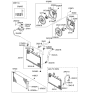 Diagram for 2006 Kia Rio Fan Shroud - 253801G101