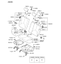 Diagram for 2007 Kia Rio Seat Cover - 891601G100281