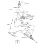 Diagram for 2007 Kia Rio Power Steering Pressure Switch - 571351G000