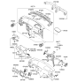 Diagram for Kia Rio Steering Column Cover - 848501G001VA