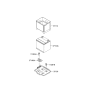 Diagram for 2009 Kia Rio Battery Tray - 371501G000