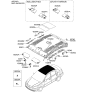 Diagram for 2006 Kia Rio Sun Visor - 852101G401LX