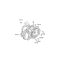 Diagram for 2009 Kia Rio Transmission Assembly - 4500022BB2