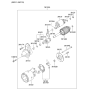 Diagram for Kia Rio Armature - 3615002555