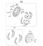 Diagram for Kia Rio Brake Backing Plate - 583551G100