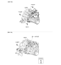 Diagram for 2007 Kia Rio Transmission Assembly - 4300023018