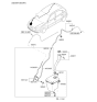 Diagram for 2005 Kia Rio Washer Pump - 986101G001