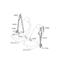 Diagram for 2006 Kia Rio Seat Belt - 888301G501XI