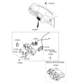 Diagram for 2007 Kia Rio Blower Control Switches - 972501G150VA