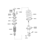 Diagram for 2006 Kia Rio Coil Springs - 546301G410