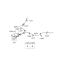 Diagram for 2005 Kia Rio Parking Brake Cable - 597601G000