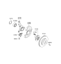 Diagram for Kia Rio Steering Knuckle - 517151G800