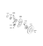 Diagram for 2007 Kia Rio Steering Knuckle - 517151G800