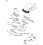 Diagram for Kia Rio Fog Light - 922011G610