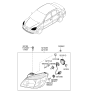 Diagram for Kia Rio Headlight Cover - 921911G000