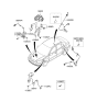 Diagram for 2011 Kia Rio ABS Sensor - 956711G000