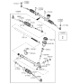 Diagram for 2008 Kia Rio Rack & Pinion Bushing - 565551G000