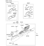 Diagram for 2007 Kia Rio Center Console Base - 846111G000XI