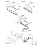 Diagram for 2009 Kia Rio Throttle Body Gasket - 3510126860