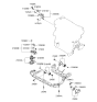 Diagram for Kia Rio Transfer Case Mount - 218301G250