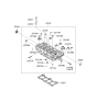 Diagram for 2009 Kia Rio Cylinder Head Gasket - 2231126101