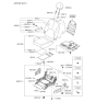 Diagram for 2010 Kia Rio Seat Heater - 881601G000