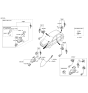 Diagram for 2005 Kia Rio Trunk Lock Cylinder - 812501GD00