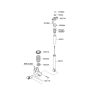 Diagram for 2007 Kia Rio Shock Absorber - 553101G110