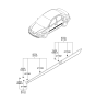 Diagram for 2011 Kia Rio Door Moldings - 877211G010