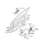 Diagram for 2006 Kia Rio Door Lock Actuator - 813111G000