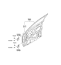 Diagram for 2006 Kia Rio Door Hinge - 793101G000