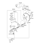 Diagram for 2005 Kia Rio Brake Booster - 591101G000