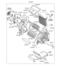 Diagram for 2010 Kia Rio Heater Core - 971381G000