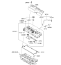 Diagram for 2006 Kia Rio Valve Cover Gasket - 2244126801