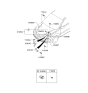 Diagram for 2011 Kia Rio Battery Cable - 918501G020