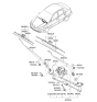 Diagram for Kia Spectra5 SX Wiper Blade - 983602F000