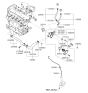 Diagram for 2009 Kia Rio Thermostat Gasket - 2561426002