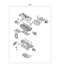 Diagram for 2010 Kia Rio Cylinder Head Gasket - KSR6110270