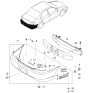 Diagram for 2003 Kia Spectra Bumper - 0K2N150220XX