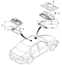 Diagram for Kia Sephia Dome Light - 0K9B051310B75