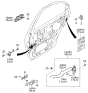Diagram for 2003 Kia Spectra Door Check - 0K2N173270A