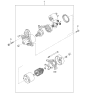 Diagram for Kia Sephia Starter Motor - 0K95618400B