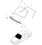 Diagram for Kia Spectra Windshield - 0K2NA63900