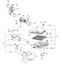 Diagram for Kia Spectra Air Filter Box - 0K2NA13320